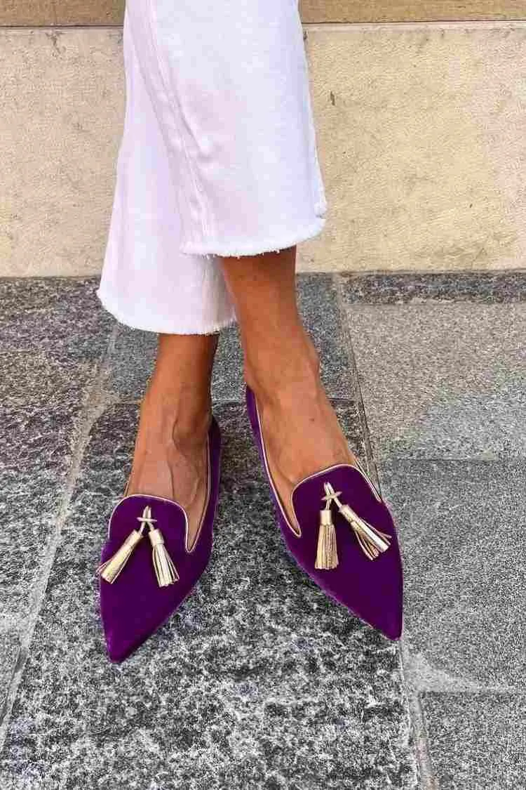 Portia - Fringed Boho Moccasins