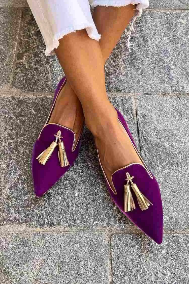 Portia - Fringed Boho Moccasins