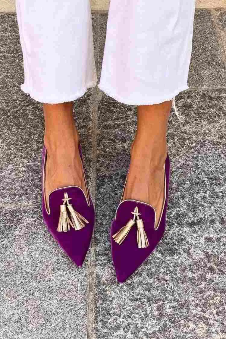 Portia - Fringed Boho Moccasins