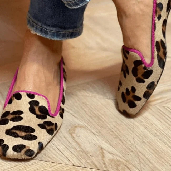Gisele - Elegante Leoparden-Mokassins