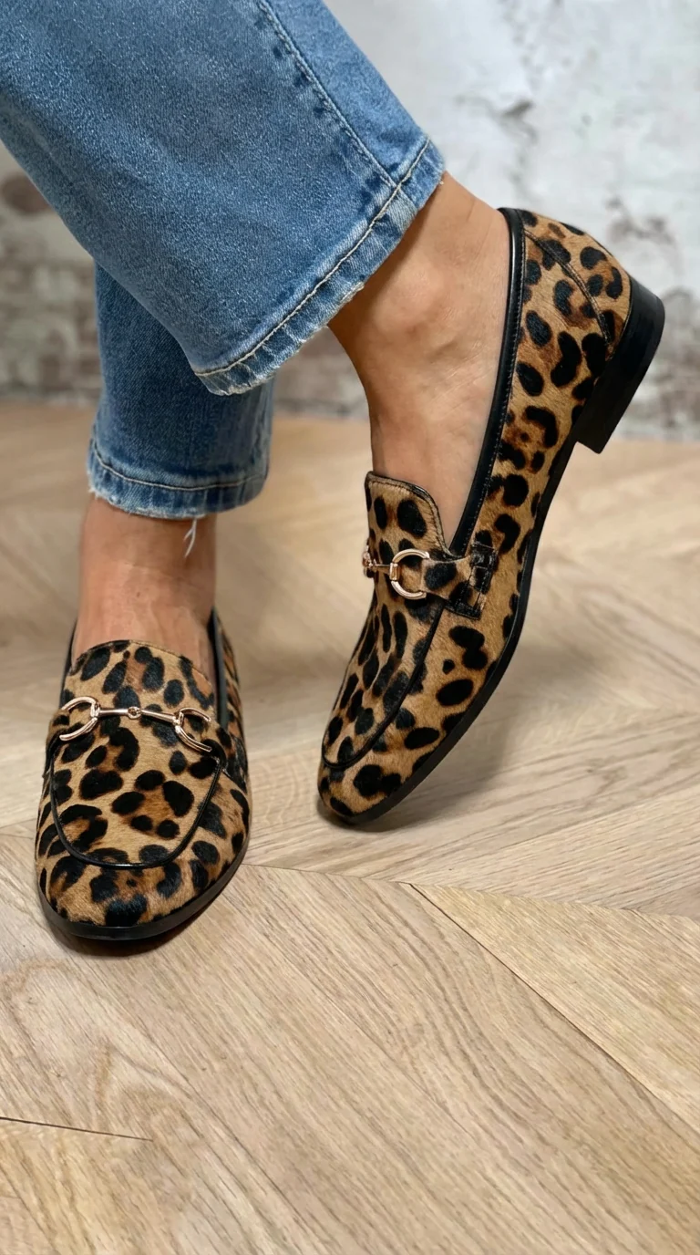 Adrianna - Elegante Leoparden-Mokassins