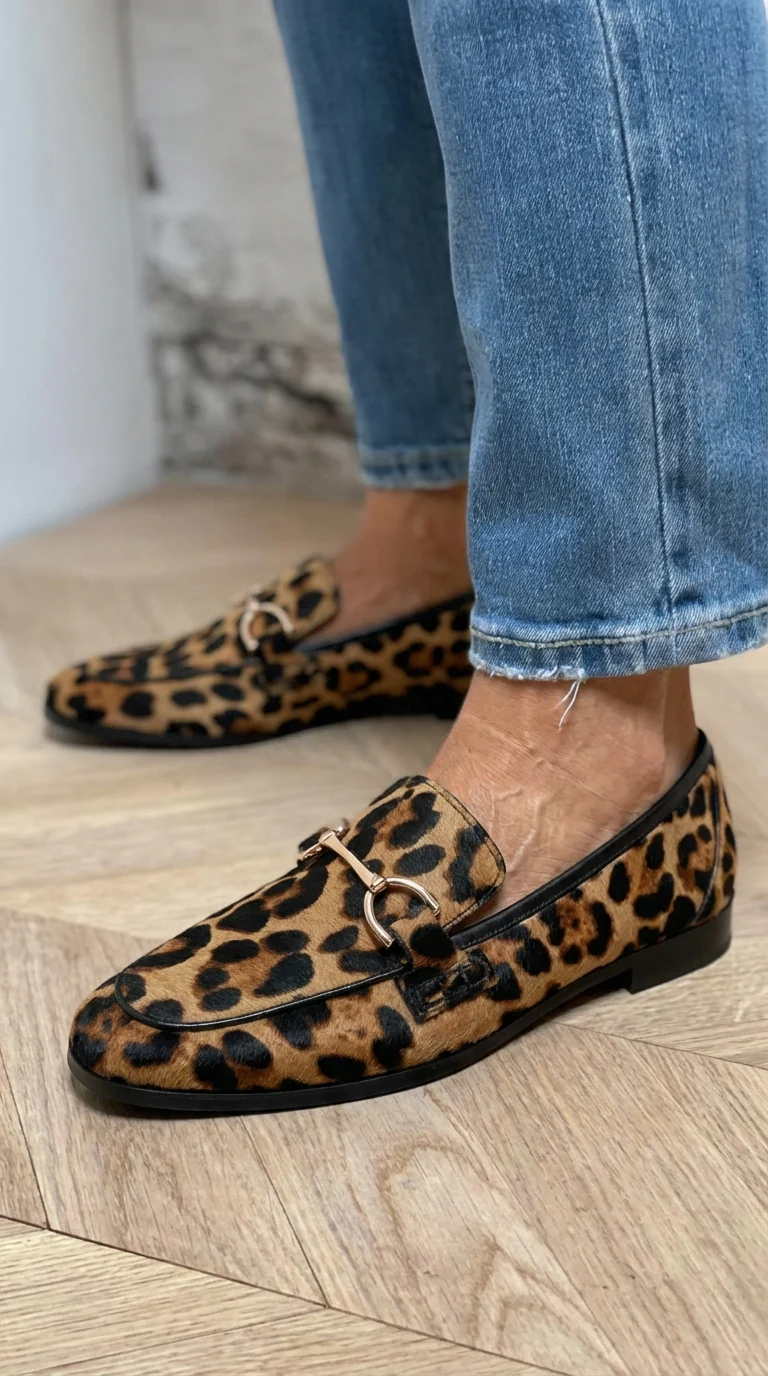 Adrianna - Elegante Leoparden-Mokassins