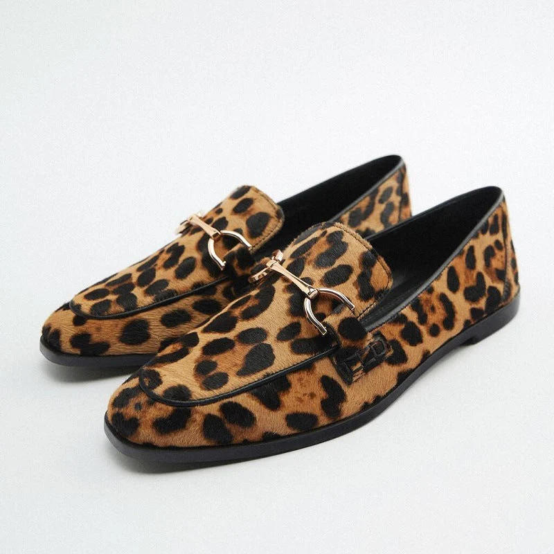 Adrianna - Elegante Leoparden-Mokassins