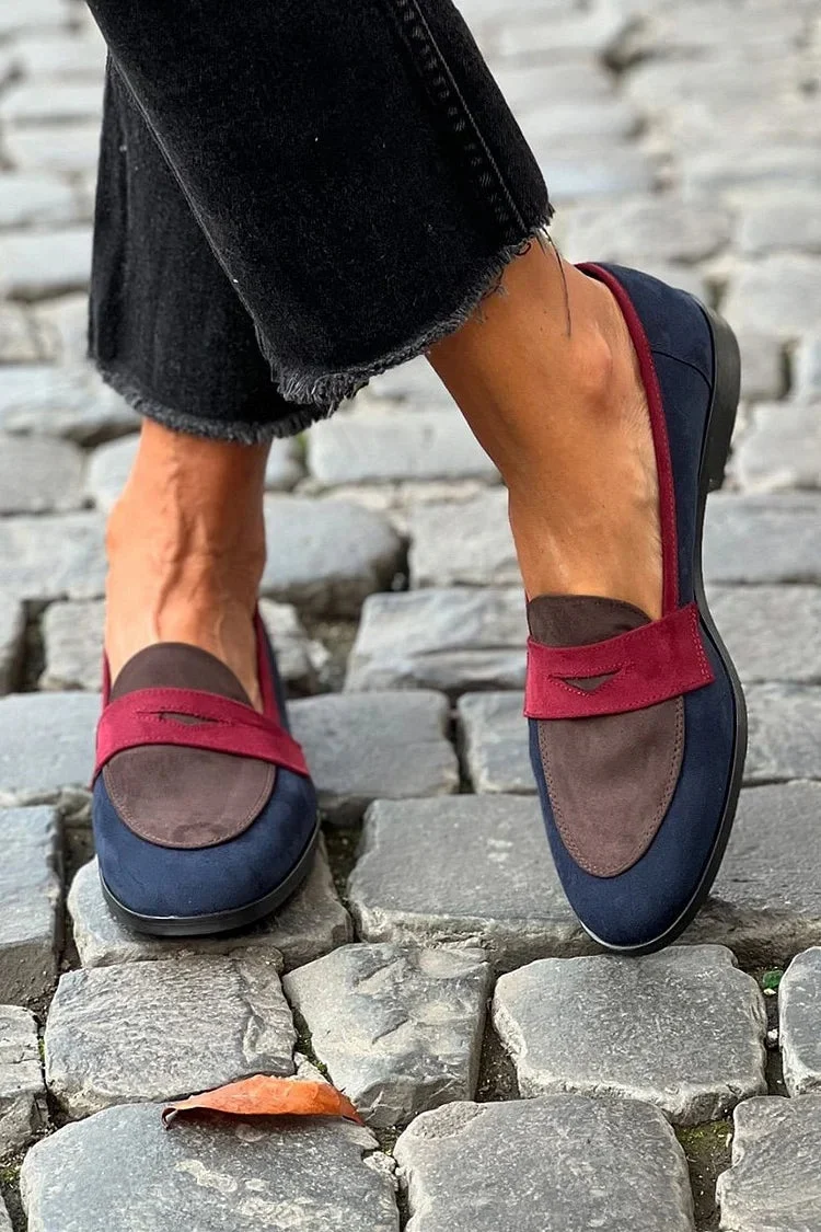Sylvie - Chic Bicolor Moccasins