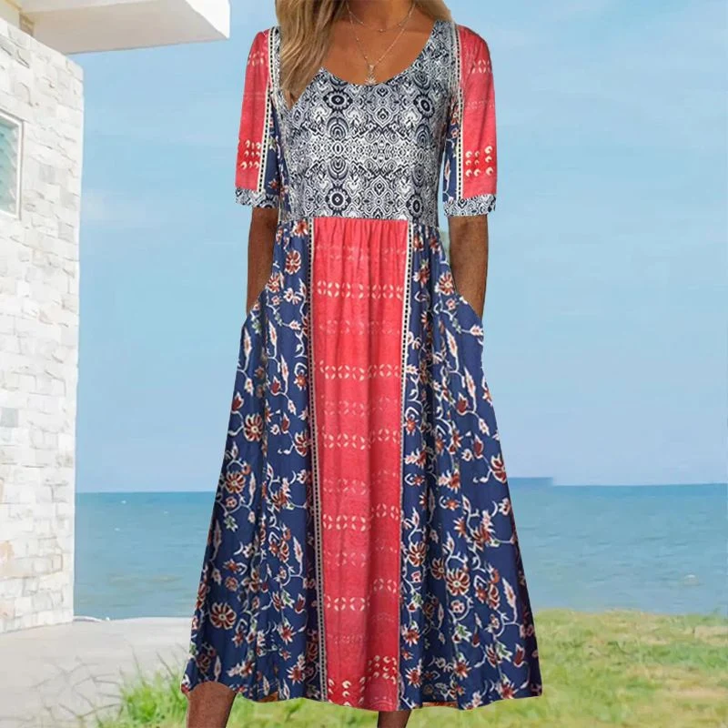Sandra™ – Elegantes Boho-Kleid mit Print für Damen