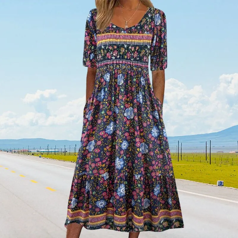 Sandra™ – Elegantes Boho-Kleid mit Print für Damen