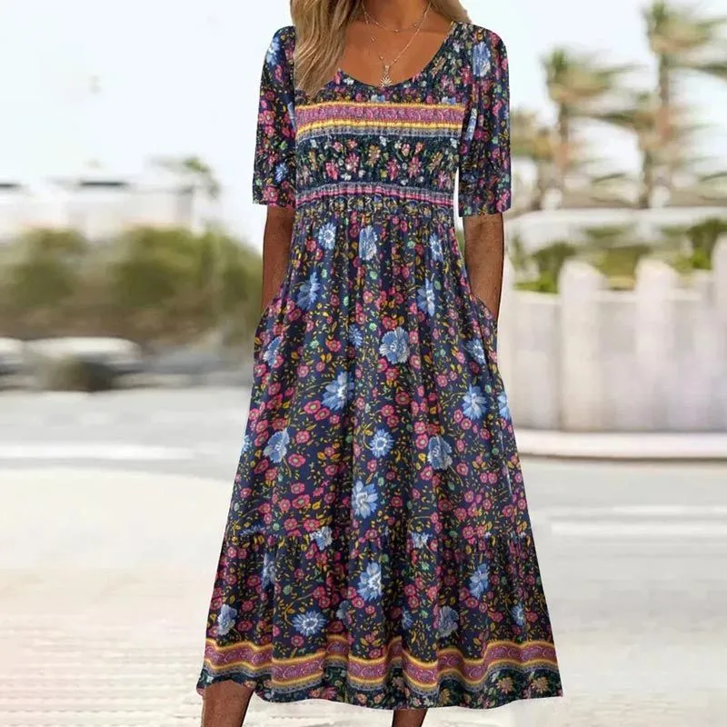 Sandra™ – Elegantes Boho-Kleid mit Print für Damen