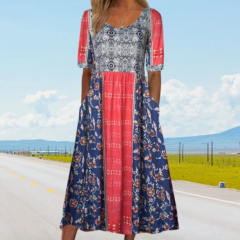 Sandra™ – Elegantes Boho-Kleid mit Print für Damen