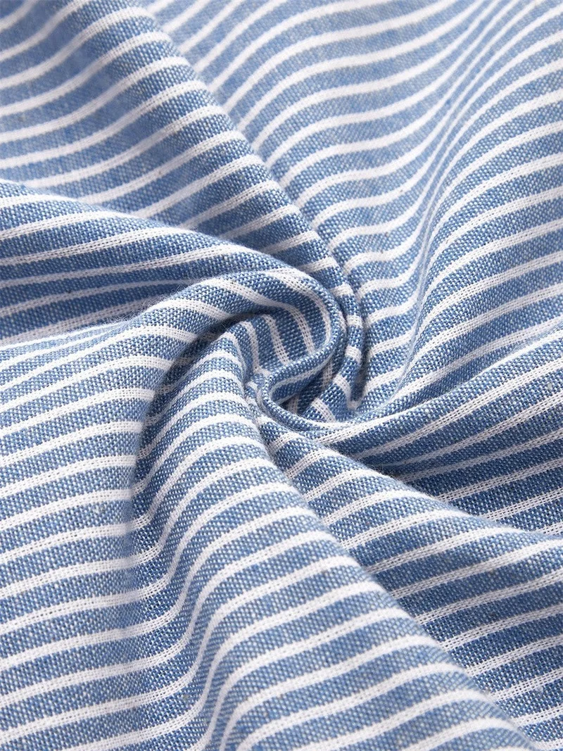 Aquelle™ - Elegantes Gestreiftes Midikleid mit Meeresinspirierter Note