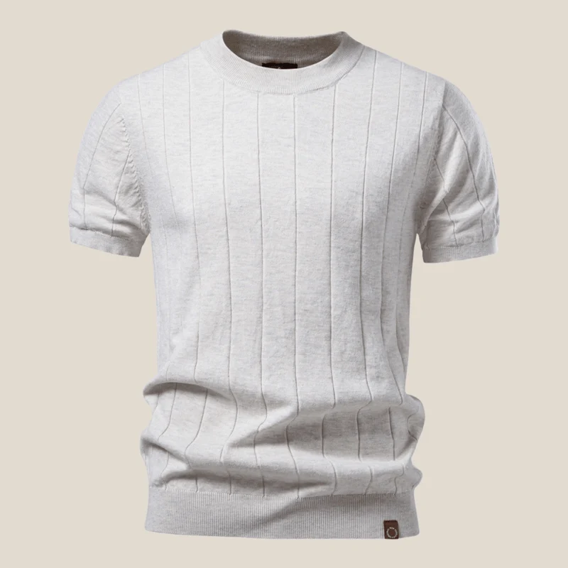Torino™ - Geripptes Strick-T-Shirt