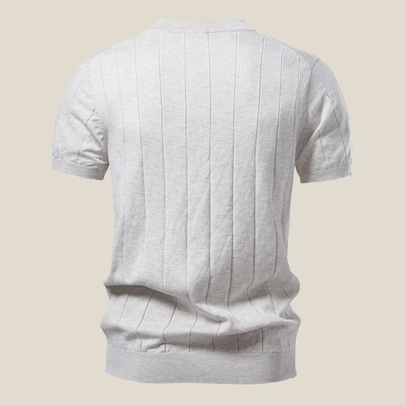 Torino™ - Geripptes Strick-T-Shirt