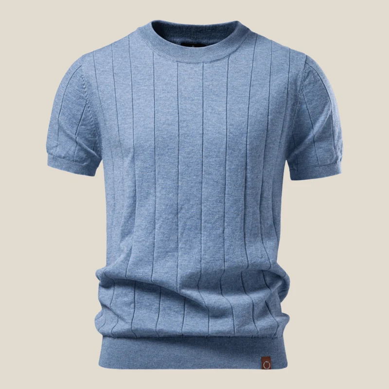 Torino™ - Geripptes Strick-T-Shirt