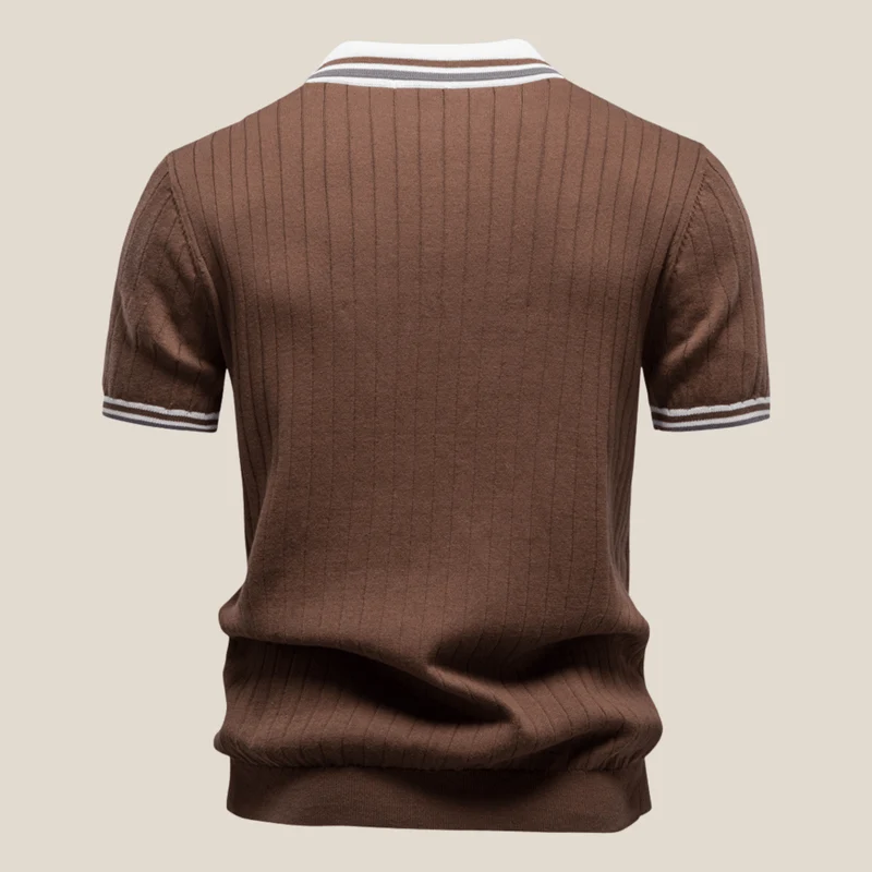 Lucca™ - Strickpolo mit Kontrastkragen