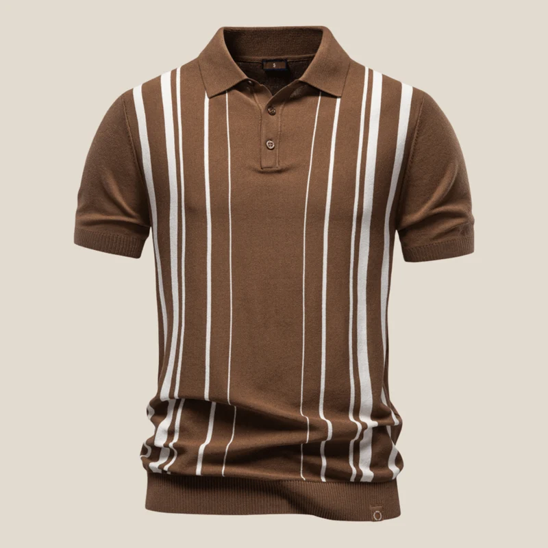 Siena™ - Klassisches Strickpolo mit Streifen