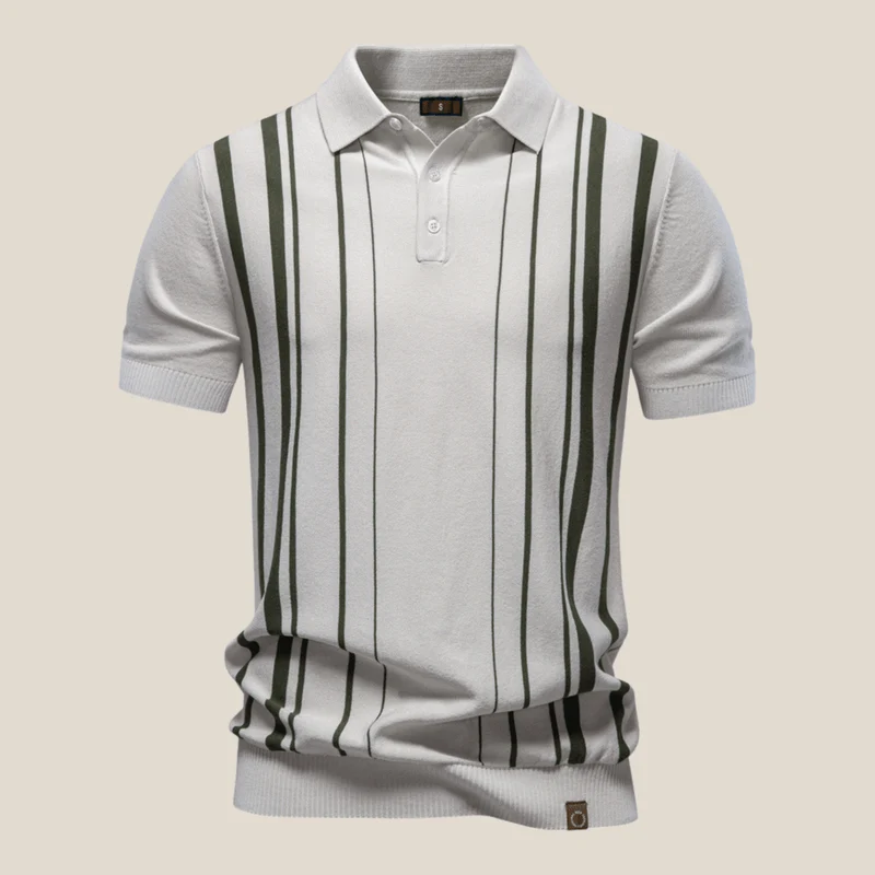 Siena™ - Klassisches Strickpolo mit Streifen