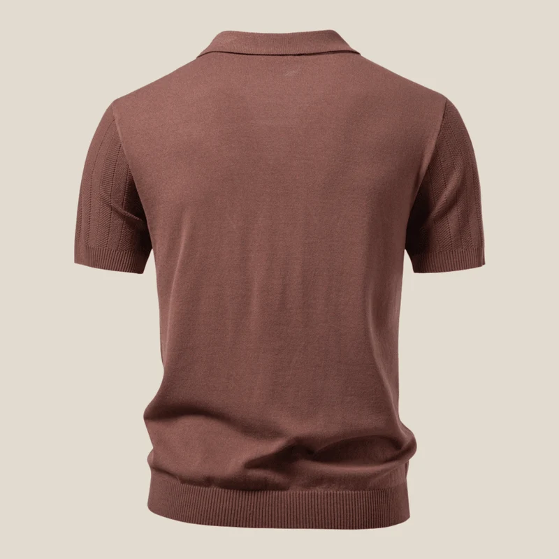 Portofino™ - Elegantes Strickhemd mit Knopfleiste