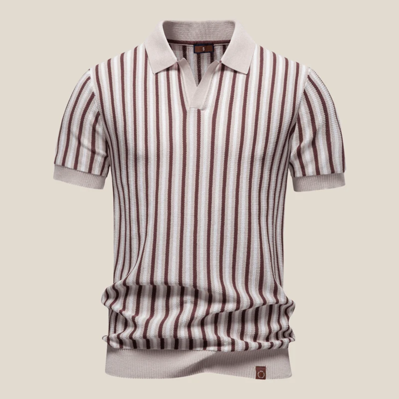 Verona™ - Gestreiftes Retro-Strickpolo