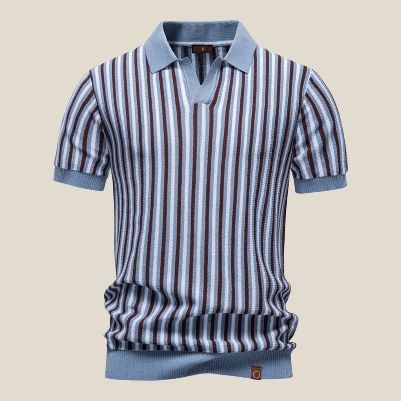Verona™ - Gestreiftes Retro-Strickpolo