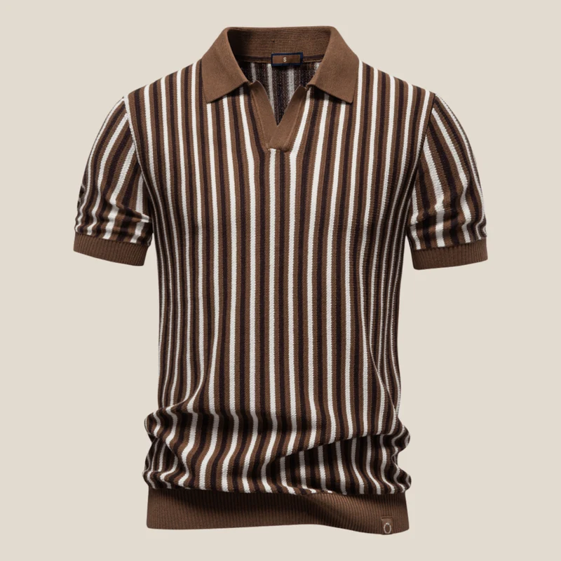Verona™ - Gestreiftes Retro-Strickpolo