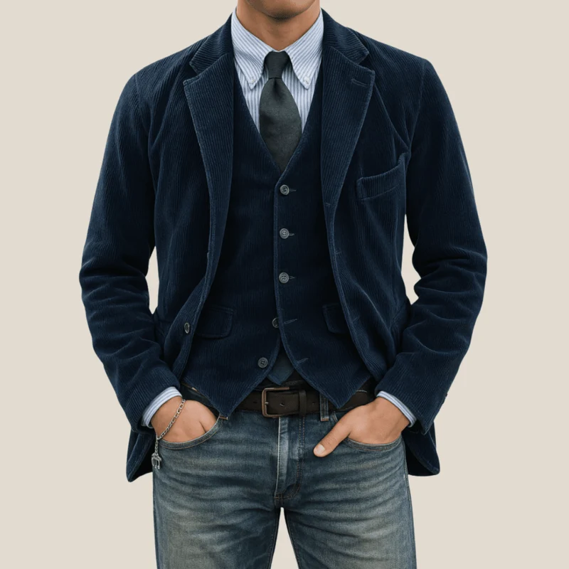 Manuel™ – Elegantes Ensemble aus Blazer und Weste