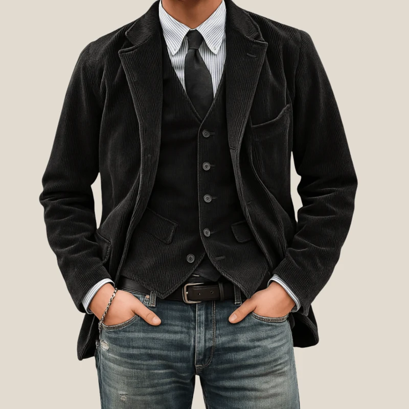 Manuel™ – Elegantes Ensemble aus Blazer und Weste