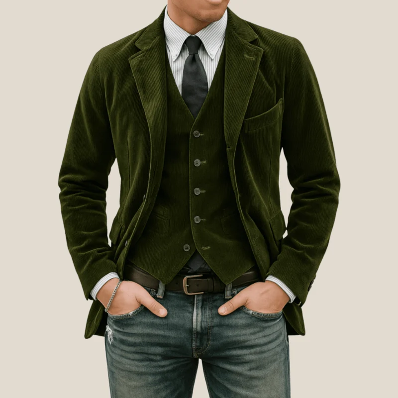 Manuel™ – Elegantes Ensemble aus Blazer und Weste