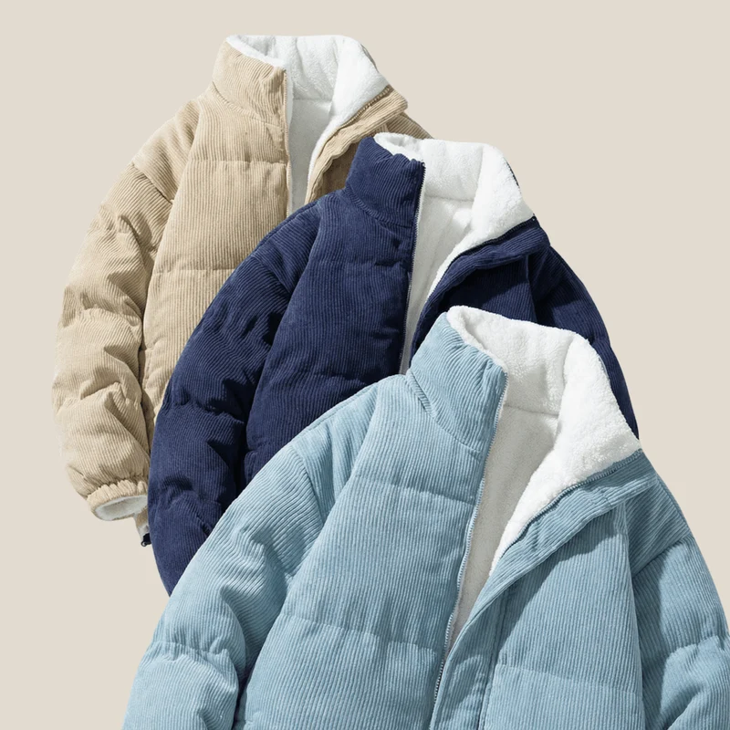 Huston™ - Edle Cordjacke mit wärmender Teddyfutter-Qualität