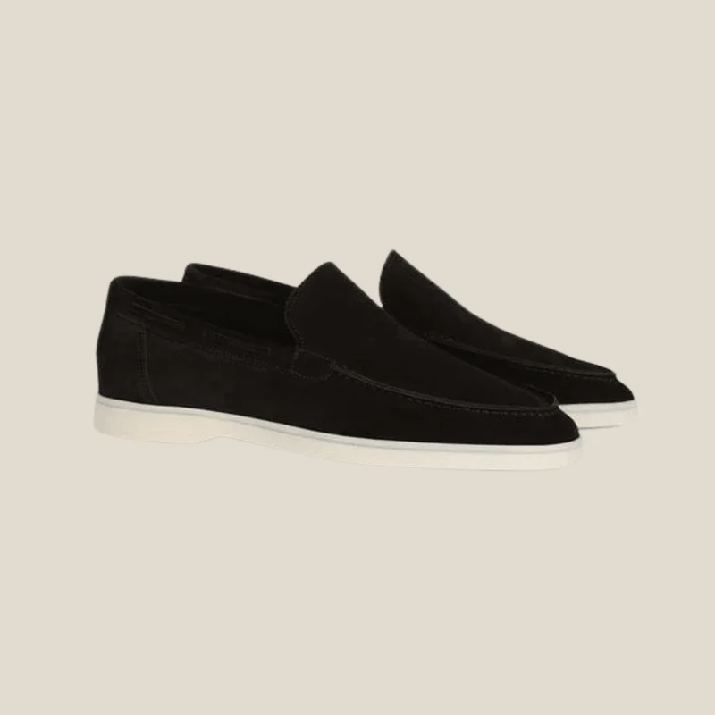 Brescia™ – Elegante Premium-Suede-Mokassins in Schwarz