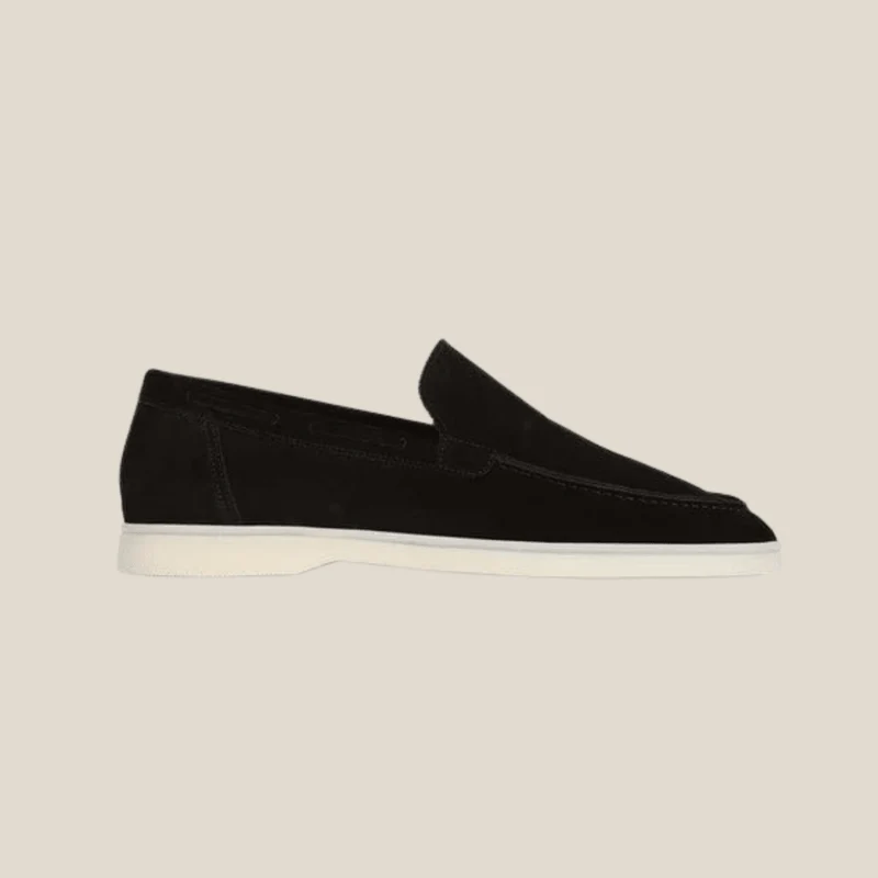 Brescia™ – Elegante Premium-Suede-Mokassins in Schwarz