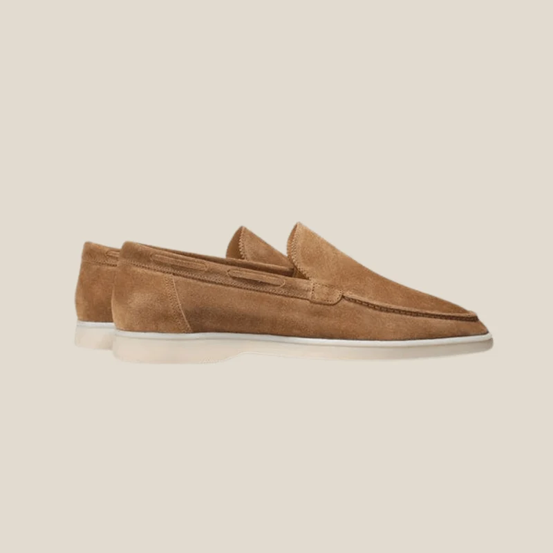 Firenze™ – Edle Premium-Veloursleder-Mokassins in Braun