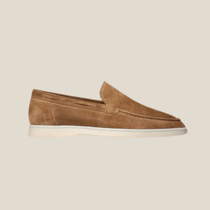 Firenze™ – Edle Premium-Veloursleder-Mokassins in Braun