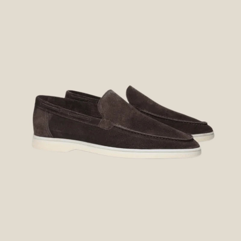 Corso™ – Edle Mokassins aus dunkelbraunem Premium-Suede