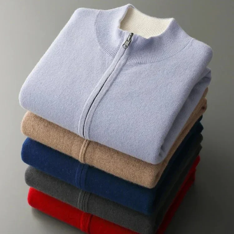 Dumont Lyon™ – Feinstrick-Cardigan mit durchgehendem Reißverschluss