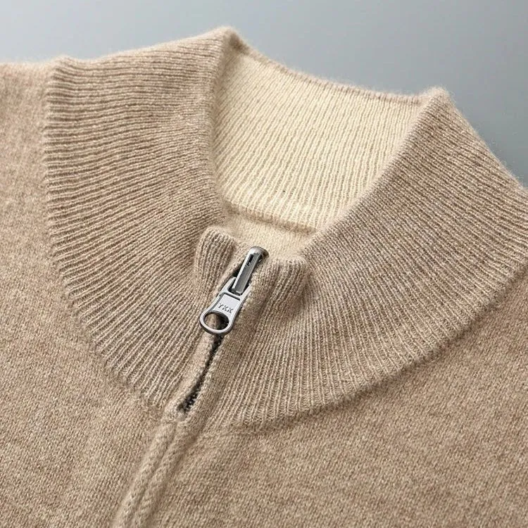 Dumont Lyon™ – Feinstrick-Cardigan mit durchgehendem Reißverschluss