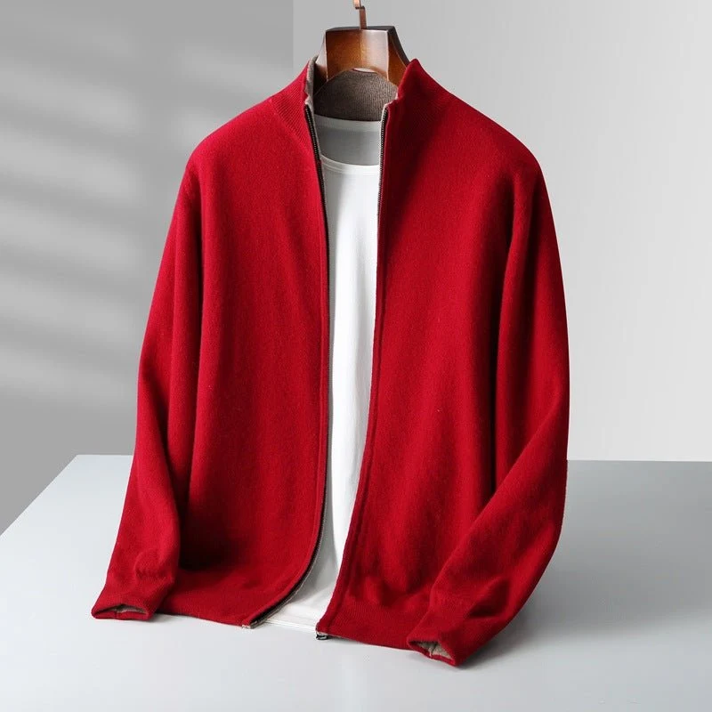 Dumont Lyon™ – Feinstrick-Cardigan mit durchgehendem Reißverschluss