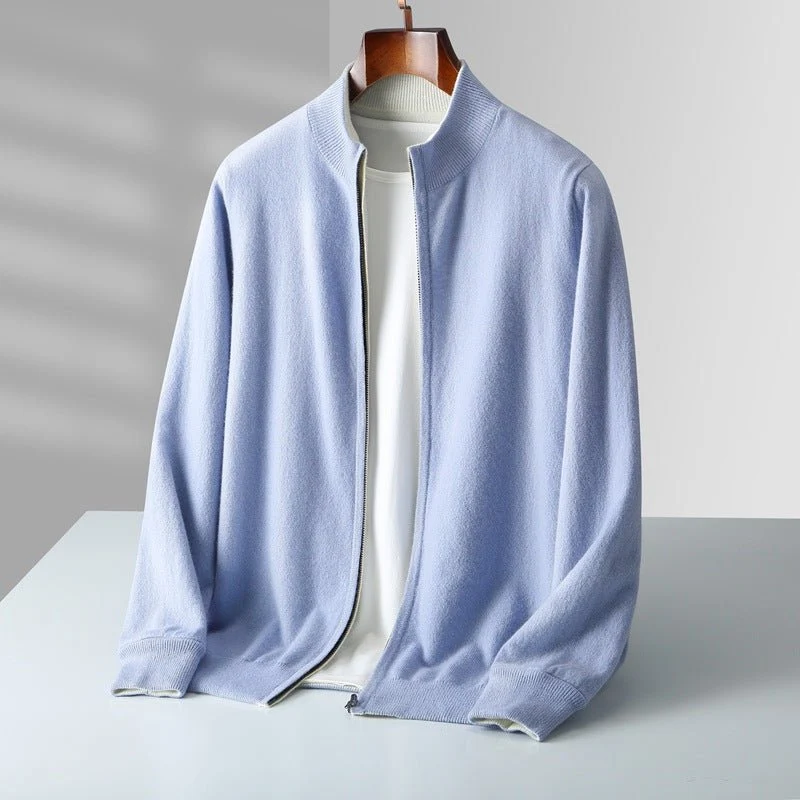 Dumont Lyon™ – Feinstrick-Cardigan mit durchgehendem Reißverschluss
