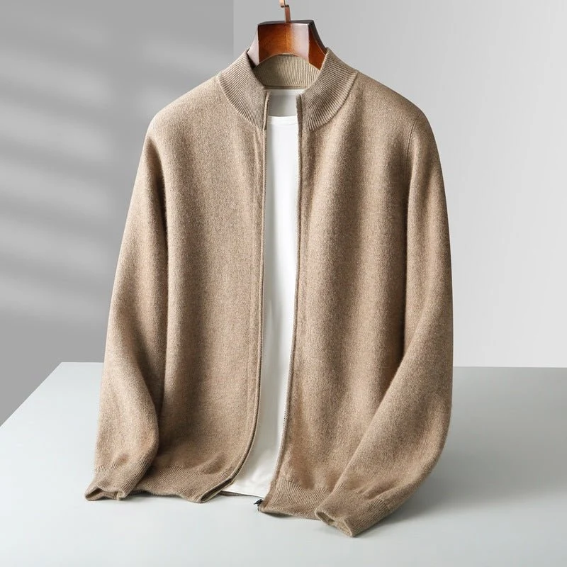 Dumont Lyon™ – Feinstrick-Cardigan mit durchgehendem Reißverschluss