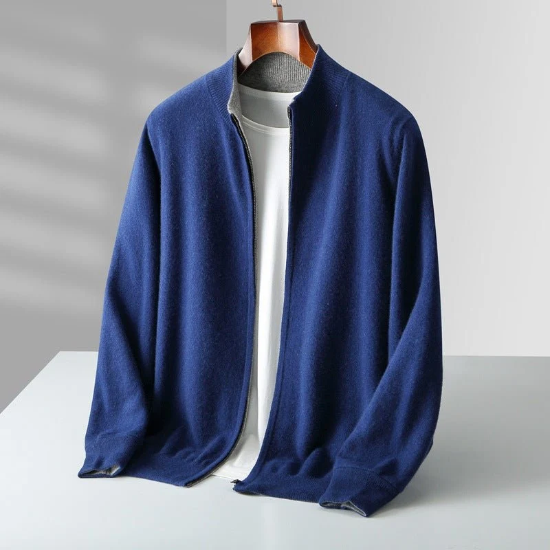 Dumont Lyon™ – Feinstrick-Cardigan mit durchgehendem Reißverschluss