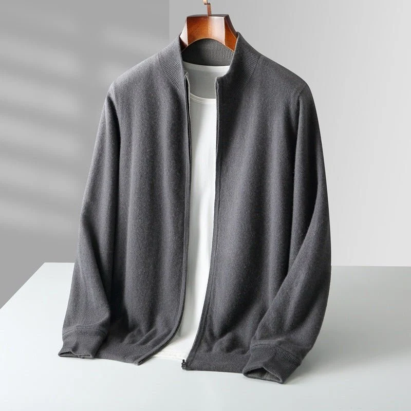 Dumont Lyon™ – Feinstrick-Cardigan mit durchgehendem Reißverschluss