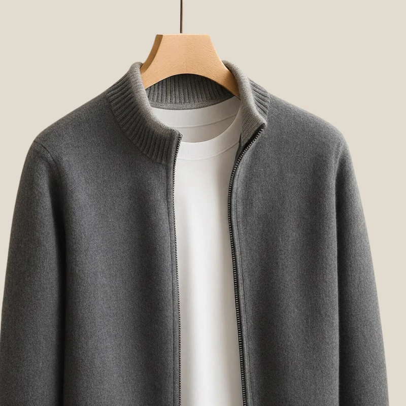 Harvey™ - Elegante Wollzipperjacke