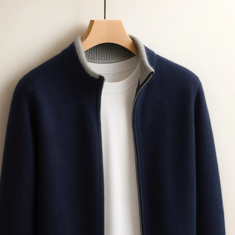 Harvey™ - Elegante Wollzipperjacke