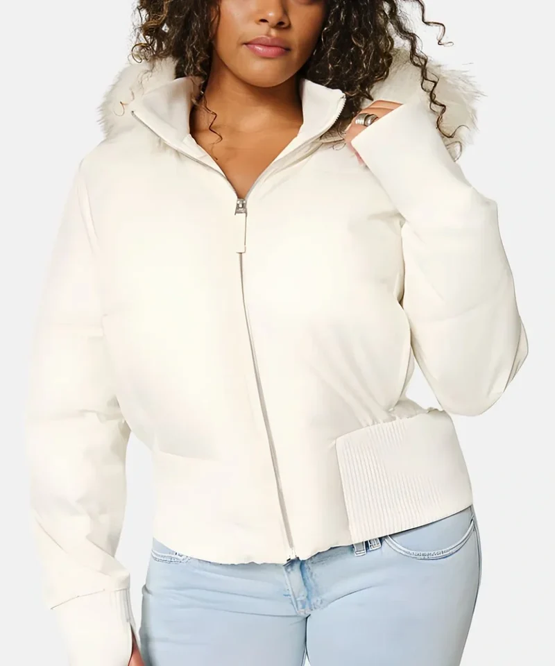 Damen Jacke | Abnehmbare Kapuze mit elastischen Bündchen