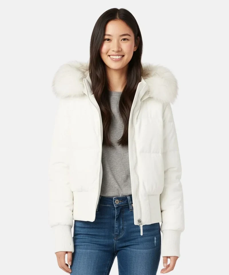 Damen Jacke | Abnehmbare Kapuze mit elastischen Bündchen