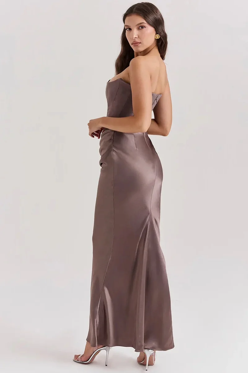 Damen Kleid | maxi Ausführung mit geradem Saum