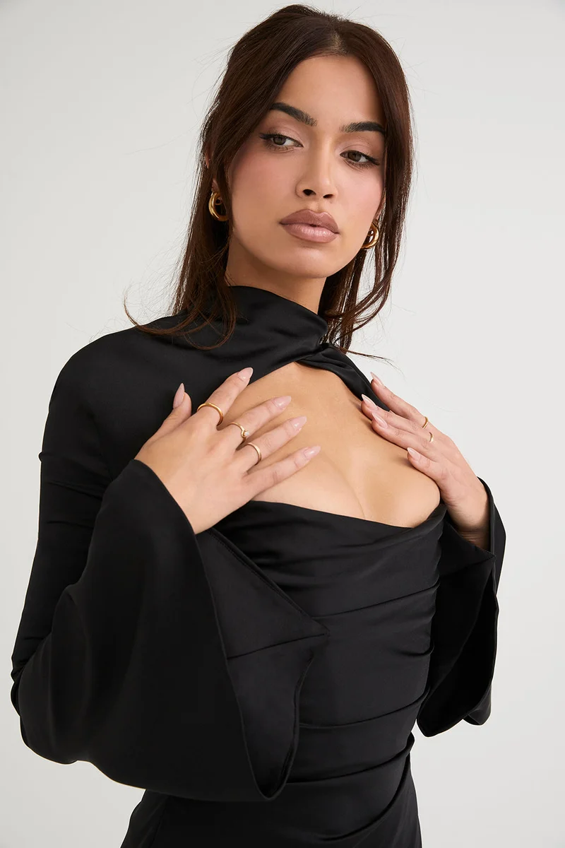 Damen Kleid | corset-teilige Ausführung mit offenem Rückenteil