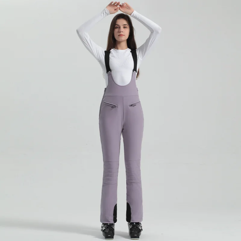 Damen Hose | Ausführung mit Trägern und elastischem Bund