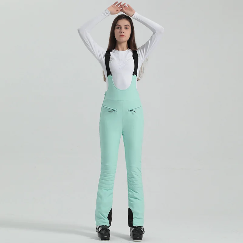 Damen Hose | Ausführung mit Trägern und elastischem Bund