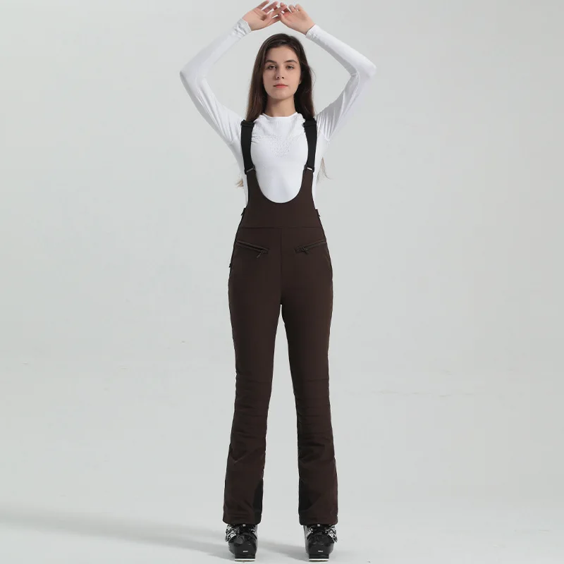 Damen Hose | Ausführung mit Trägern und elastischem Bund
