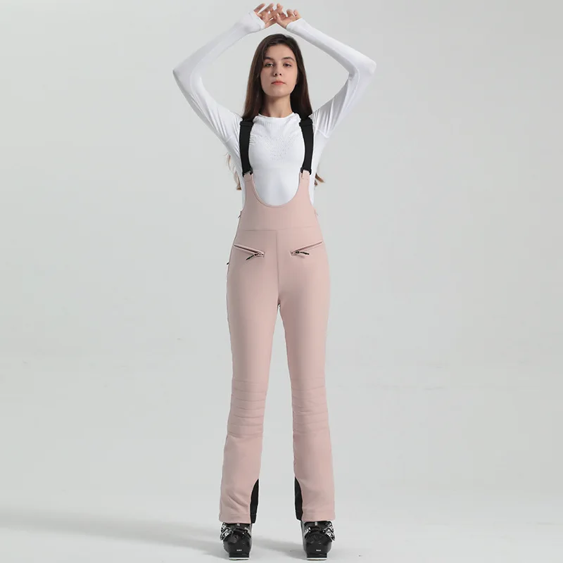 Damen Hose | Ausführung mit Trägern und elastischem Bund