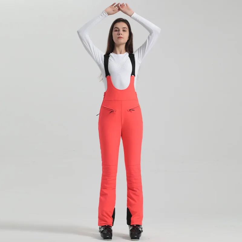 Damen Hose | Ausführung mit Trägern und elastischem Bund